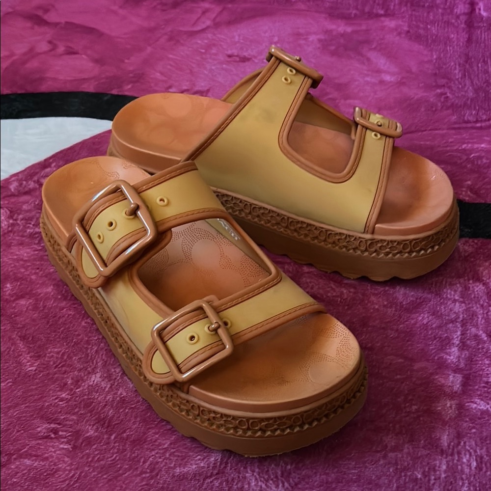 orange lainey sandals